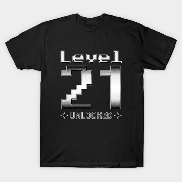 Level 21 Unlocked T-Shirt by  magiccatto